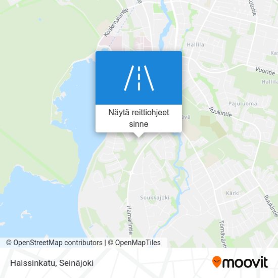 Halssinkatu kartta