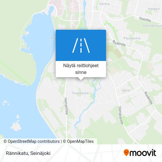 Rännikatu kartta