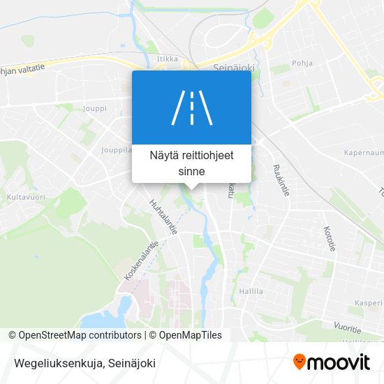 Wegeliuksenkuja kartta