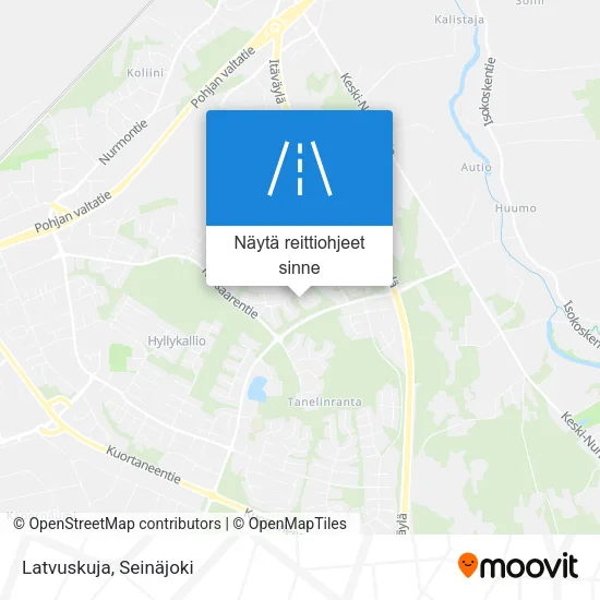 Latvuskuja kartta