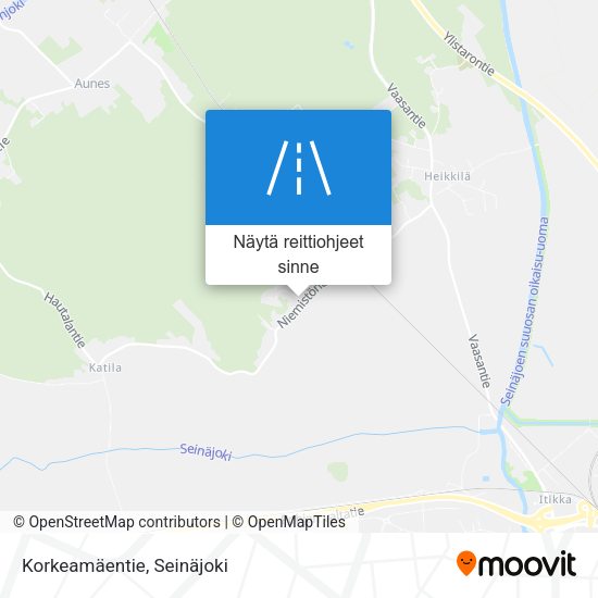 Korkeamäentie kartta