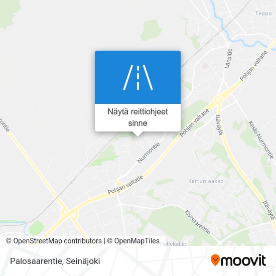 Palosaarentie kartta