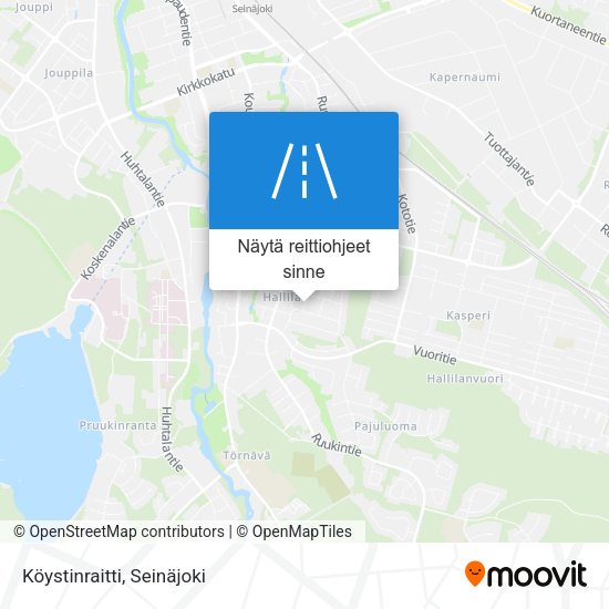 Köystinraitti kartta