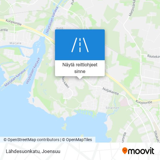 Lähdesuonkatu kartta