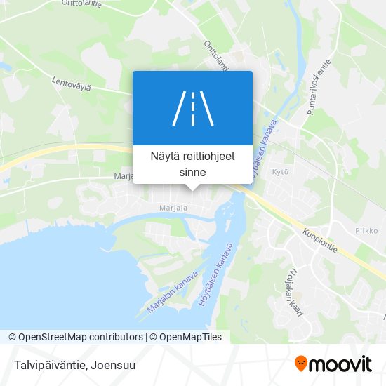 Talvipäiväntie kartta