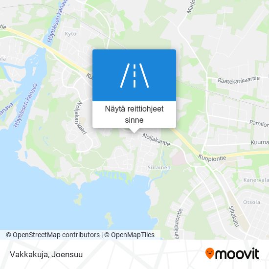 Vakkakuja kartta