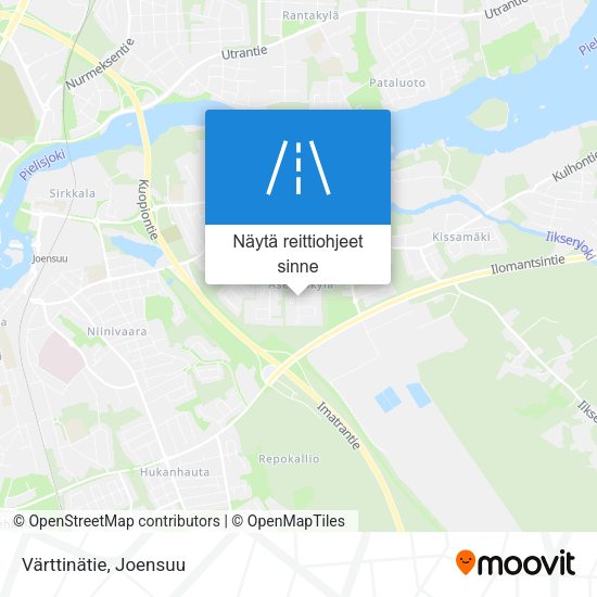 Värttinätie kartta