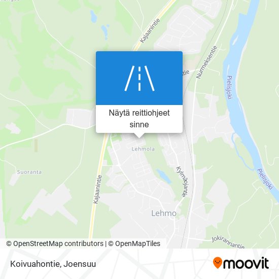 Koivuahontie kartta