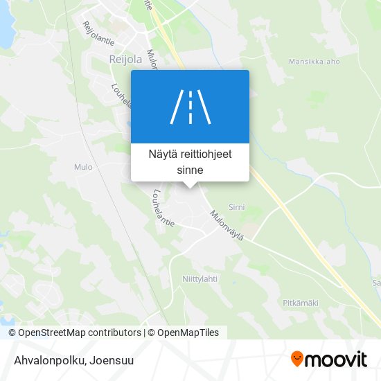 Ahvalonpolku kartta