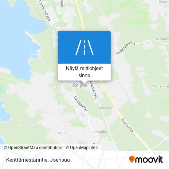 Kenttämestarintie kartta