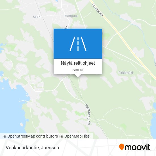 Vehkasärkäntie kartta