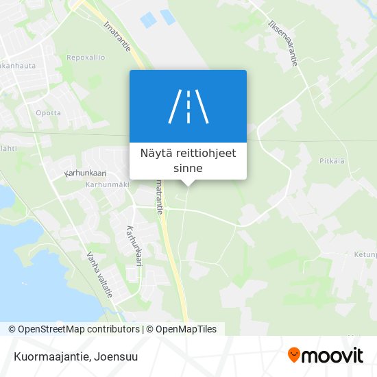 Kuormaajantie kartta