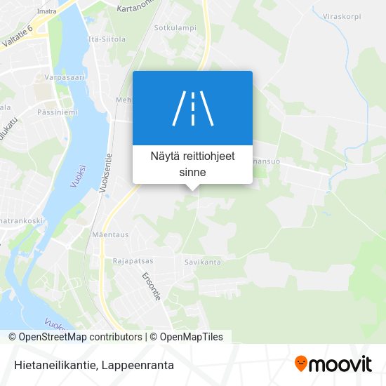 Hietaneilikantie kartta