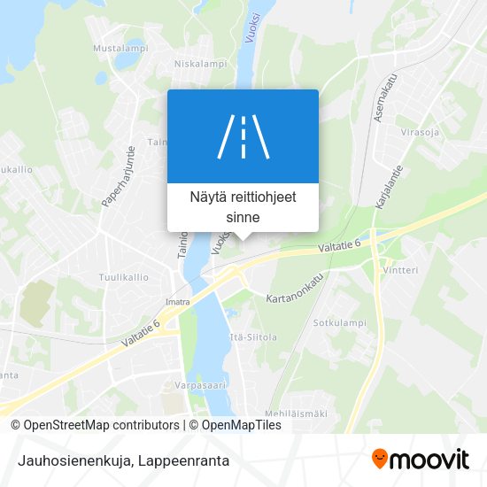 Jauhosienenkuja kartta