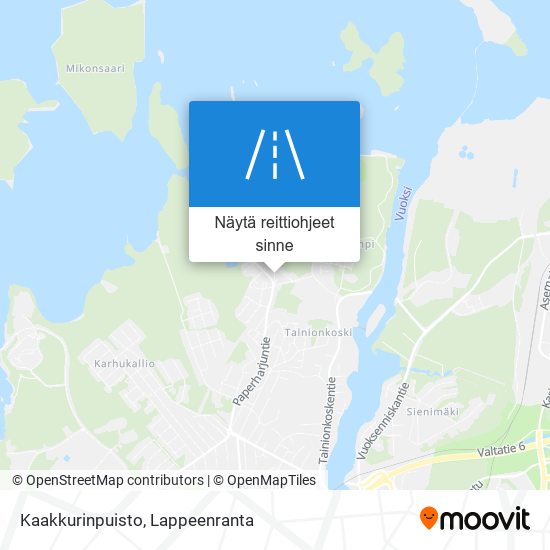 Kaakkurinpuisto kartta