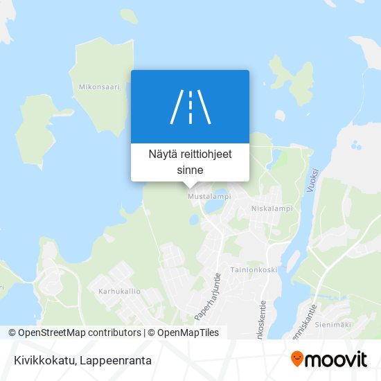 Kivikkokatu kartta