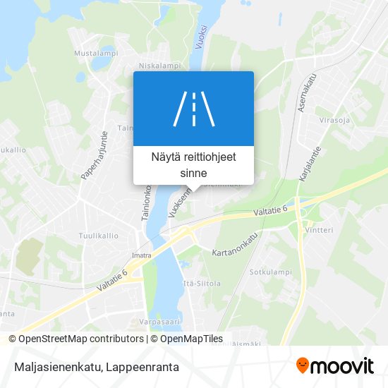 Maljasienenkatu kartta