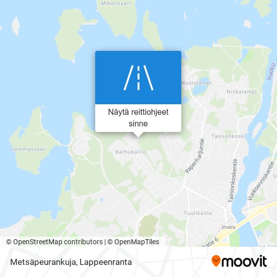 Metsäpeurankuja kartta