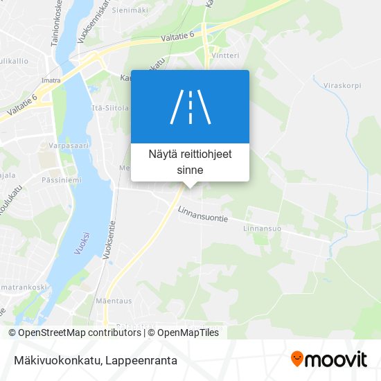 Mäkivuokonkatu kartta