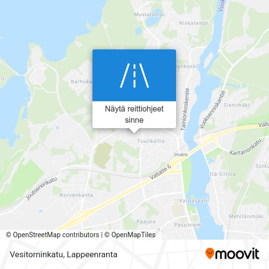 Vesitorninkatu kartta