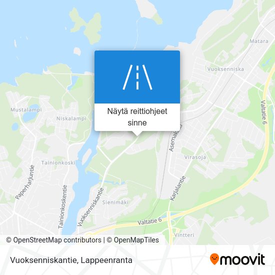 Vuoksenniskantie kartta