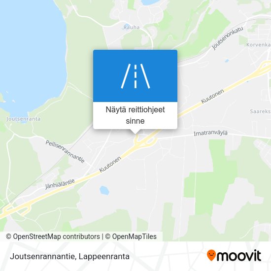 Joutsenrannantie kartta