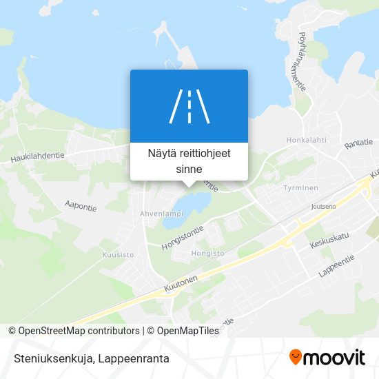 Steniuksenkuja kartta