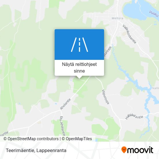 Teerimäentie kartta