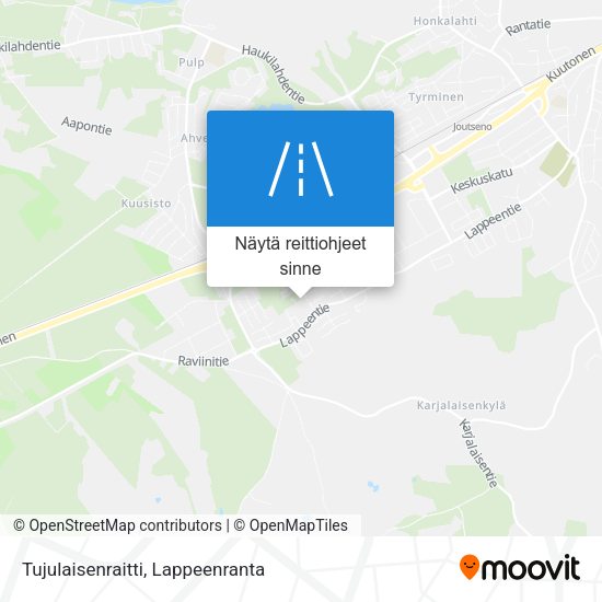 Tujulaisenraitti kartta