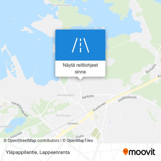 Yläpappilantie kartta
