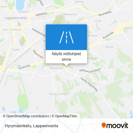 Hyrymäenkatu kartta