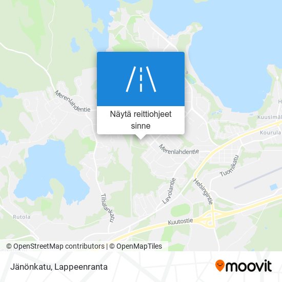 Jänönkatu kartta