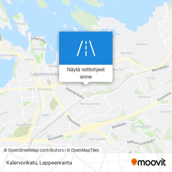 Kalervonkatu kartta