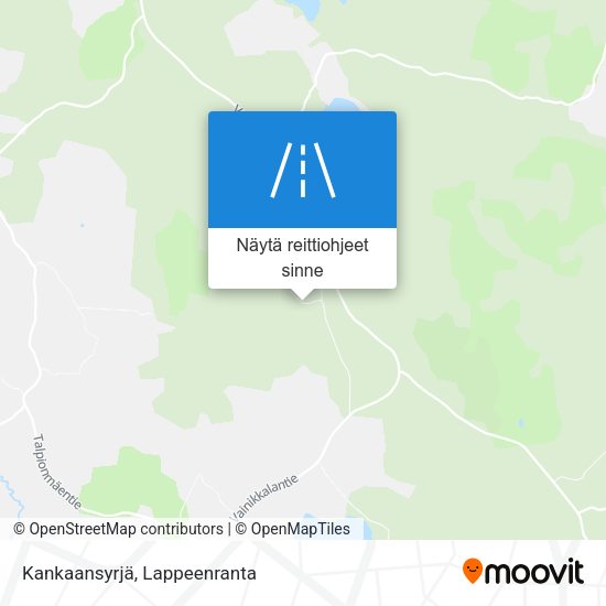 Kankaansyrjä kartta