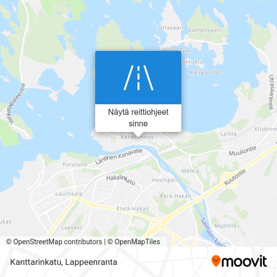 Kanttarinkatu kartta