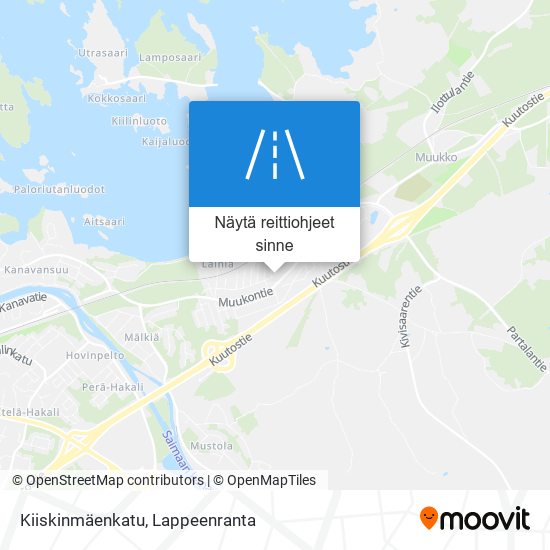 Kiiskinmäenkatu kartta