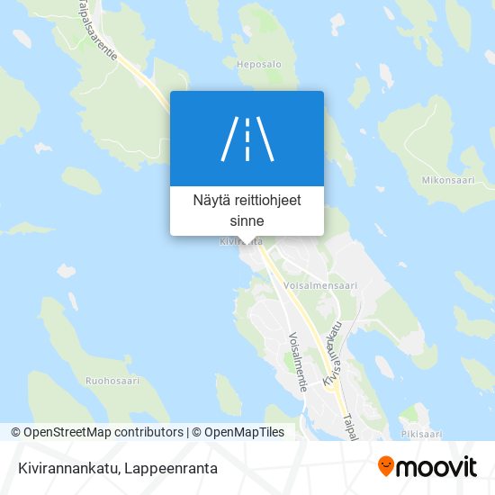 Kivirannankatu kartta