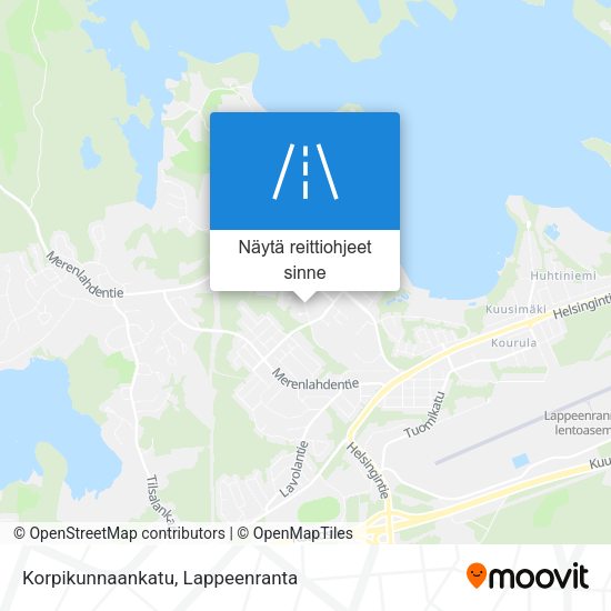 Korpikunnaankatu kartta