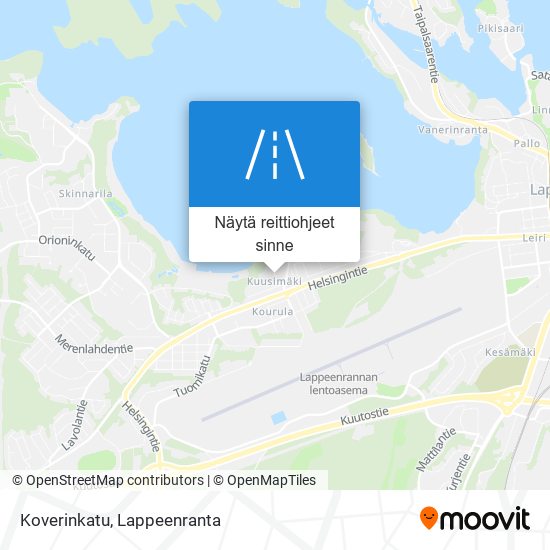 Koverinkatu kartta