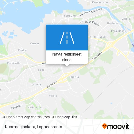 Kuormaajankatu kartta