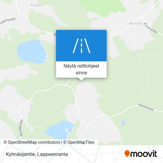 Kylmäojantie kartta