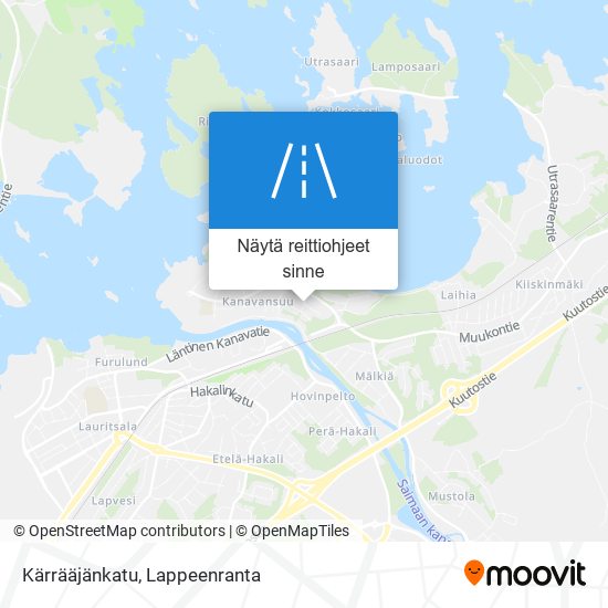 Kärrääjänkatu kartta