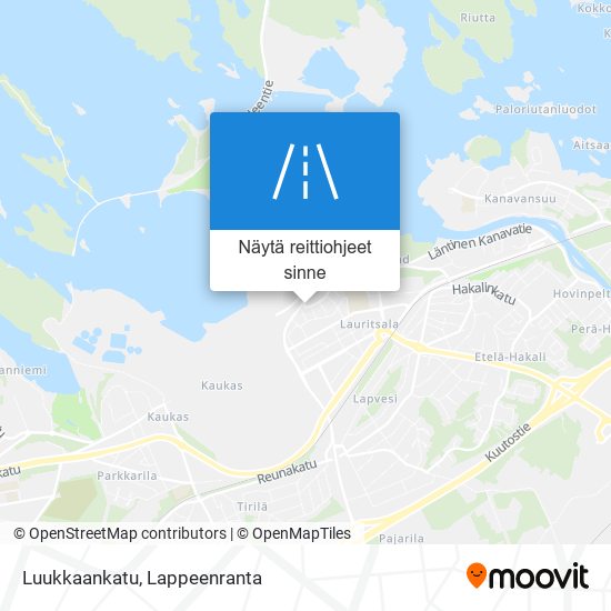 Luukkaankatu kartta