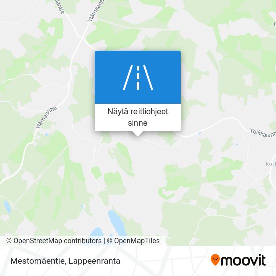 Mestomäentie kartta