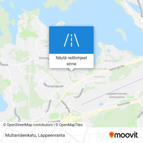 Multamäenkatu kartta