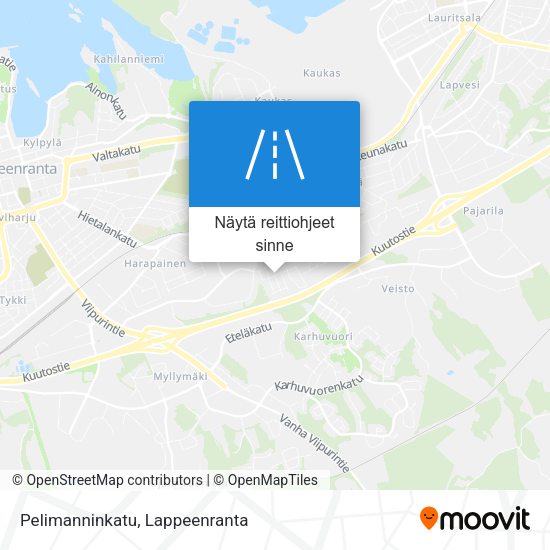 Pelimanninkatu kartta