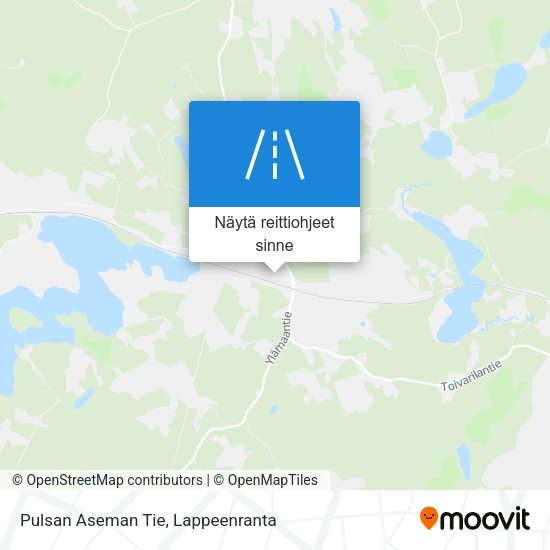 Pulsan Aseman Tie kartta