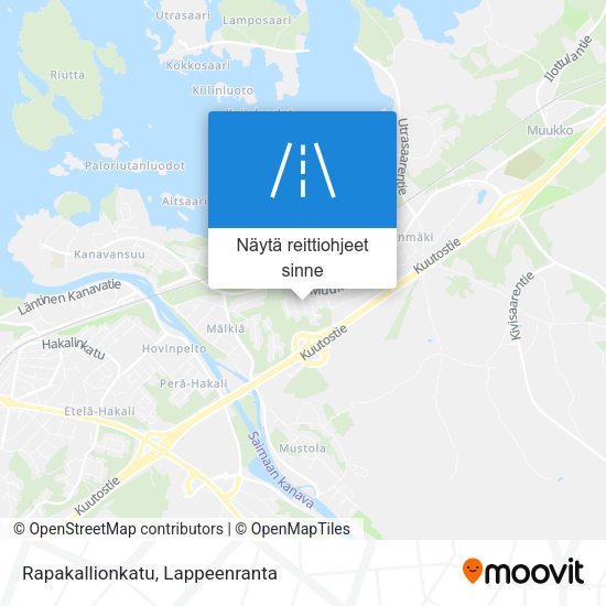 Rapakallionkatu kartta