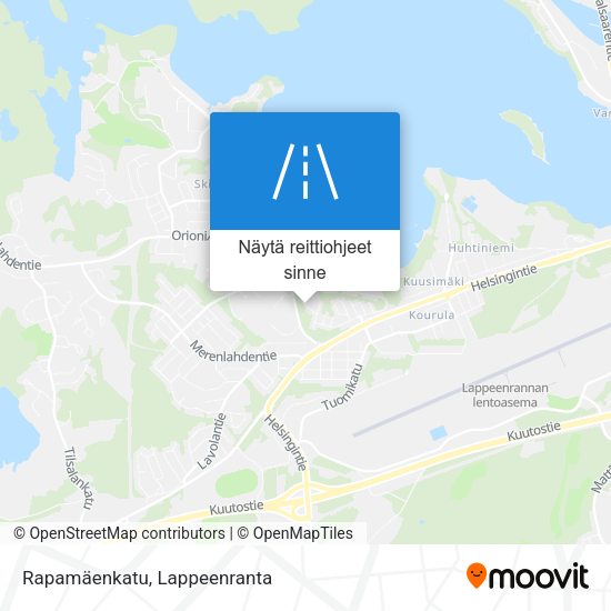 Rapamäenkatu kartta