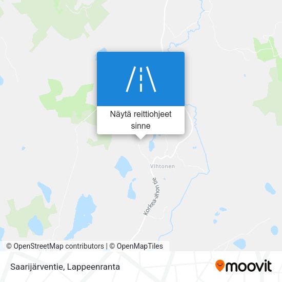 Saarijärventie kartta